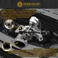 KP39 1.6L Turbo Turbocharger repair kits Turbocharger W/gaskets Compatible with Ford Escape 2013-2016,Fiesta 2014-2019,Fusion 2013-2014,Transit Connect 2014-2016,Replace# CJ5G6K682DA