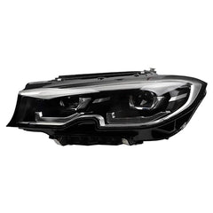 Dasbecan LED Headlamp Compatible With 2019-2021 BMW3 Series 320i 330i 340i G20 G21 G28 Headlight Assembly Left+Right Black Housing Clear Lens