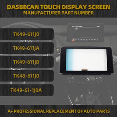 Dasbecan Uconnect 8" Touch Screen Glass Digitizer Navigation Radio Compatible with Mazda CX-9 2016-2019 Replaces# TK48-611J0,TK49-611JA,TK49-61-1J0a,TK49-611J0-B