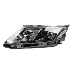 Dasbecan Halogen Headlight Compatible with 2010 2011 2012 Ford Fusion Left Driver Side Headlight Assembly Black Housing