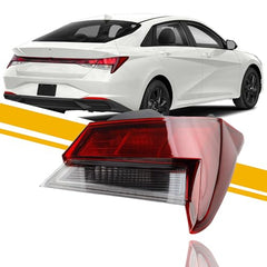 Tail Light Assembly Halogen Compatible With 2021-2024 Hyundai Elantra SEL/SE Taillight Rear Lamp Right Passenger Side 92402-AB000