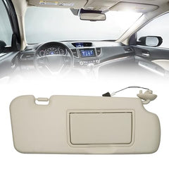 Sun Visor Compatible with 2012-2016 Honda CR-V Right Passenger Side Sunshade with Light Makeup Mirror Replace# 83280-T0A-H11ZB(Beige)