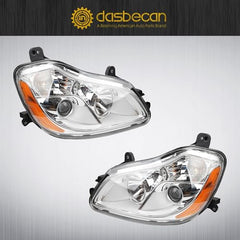 Dasbecan Headlight Assembly Compatible with Kenworth T680 Semi Trucks, 2013-2021, Left Driver single driver's seat, Headlights Headlamps， Replace OE P54-6103-11000 P54-6103-11000R