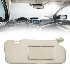 Sun Visor Compatible with 2012-2016 Honda CR-V Right Passenger Side Sunshade with Makeup Mirror Replace# 83280-T0A-H11ZB(Beige)