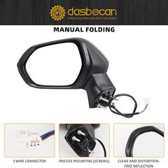 Dasbecan side mirror black