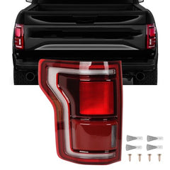 Dasbecan LED Left Driver & Right Passenger Side Tail Light Assembly W/Blind Spot (Module NOT Included) Compatible with 2017-2020 Ford F150 Raptor