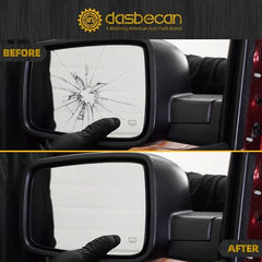 Dasbecan Side Mirror Compatible with 2014-2018 Ram 1500, 2019-2022 1500 Classic, 2013-2018 2500 Rearview Mirror With Heated Manual Folding Power Glass