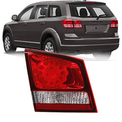 Dasbecan Inner Tail Light Assembly Compatible with Dodge Journey 2011-2020 LED Tail Lamp ‎Stop Brake Indicator Warning Light 68078516AD 68078516AE 68078517AD 68078517AE 68078517AC