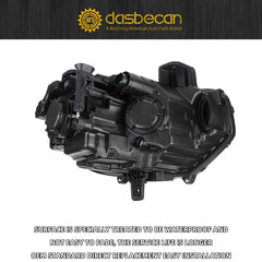 Dasbecan Headlight Compatible With 2020-2023 Hyundai venue Headlight Assembly Black Housing Clear Lens