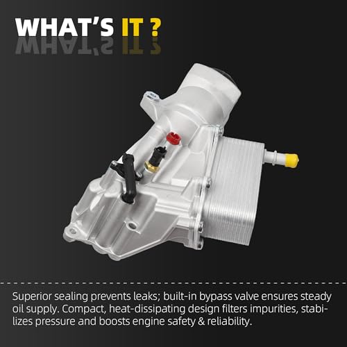 Filter Housing Assembly Compatible With Ram 1500 3.0L V6 Diesel 2014 2015 2016 2017 2018 2019 OE# 68624177AA 68229403AA 46343220 68531248AA - Dasbecan