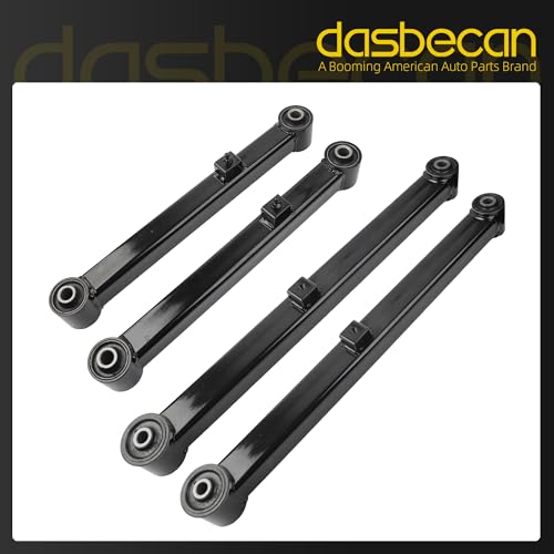 Rear Upper Lower Control Arm Suspension Kit Compatible With 2013-2023 Ram 1500 2019-2023 1500 Classic OE# 4877160AA 4877160AB 4877161AA 4877161AB 2 Pair(4pcs) - Dasbecan