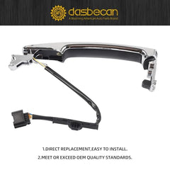 Dasbecan Exterior Chrome Door Handle