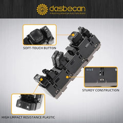 Dasbecan 15883318 Driver Side Power Window Switch Compatible with 2003-2007 Chevrolet Siverado GMC Sierra Vehicle Models Replace# 920-023