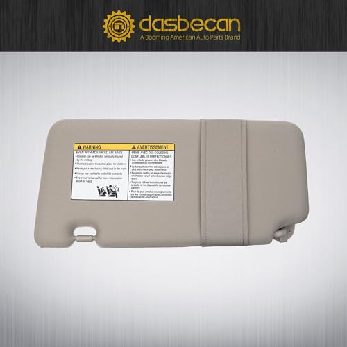 Magimaker Passenger Side Sun Visor Fit For Nissan Versa 2007 2008 2009 2010 2011 2012 Replace 96400-EL31A Front Right | Sun Protection Shade | Makeup Mirror | Gray