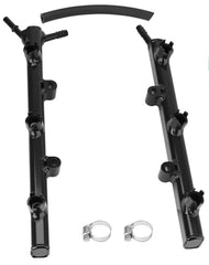 Black Fuel Rail 53034198AC Compatible with 11-25 Jeep Dodge 3.6L For Chrysler 300/200 Ram ProMaster 1500/2500/3500 Dodge Challenger/Charger/Durango/Avenger/Journey