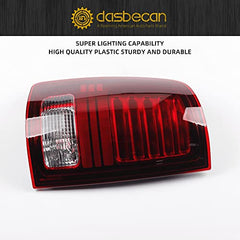 Dasbecan Tail Lights Assembly With LED Bulbs Compatible With RA-M 1500 2013-2018 RAM 2500 3500 2014-2018