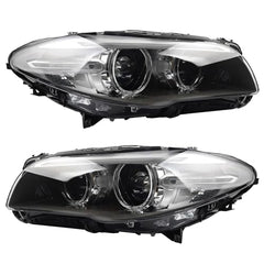 Dasbecan Xenon/HID Headlamp Without Drive module Compatible With 2014-2017 BMW 5 series F10 550i 535i 528i Left+Right Side（W/O AFS） Replaces# 63117343905 63117343906 （Not Plug and Play）