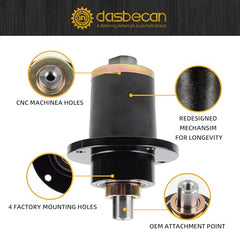 Dasbecan Lawn Mower Deck Spindle Assembly Compatible with 48" 50" 52" 60" Bad Boy CZT ZT Elite Pup Lightning Series Replaces 037-6015-00 037-6015-50