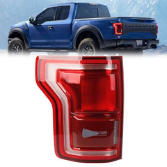 Dasbecan Tail Light Assembly Compatible with 2015 2016 2017 Ford F-150 Rear Lamp W/Blind Spots (Module Not Included)