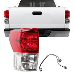 Dasbecan Rear Tail Lights Brake Lamps Assembly Compatible with 2010 2011 2012 2013 Toyota Tundra Replaces# 815500C090