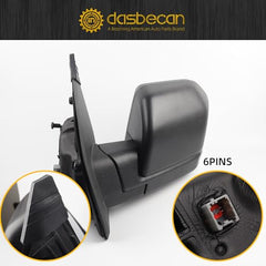 Dasbecan Side Mirror Compatible with 2015-2018 Ford F-150 FL3Z17683BB FO1320522 FL3Z17683CB FO1321523 6 Pins Power Heated LED Turn Signal