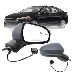 Dasbecan Left Right Passenger Side Mirror Compatible with Ford Fusion 2016-2022 Rear view Mirror | Electric Adjustment | Replace# FS7Z-17682-B | 3Pins | Paintable