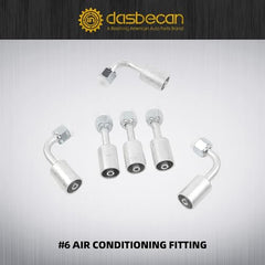 26PCS Air Conditioning Hose and Fitting Kit 6.5ft #6#8#10 AC Hose Kit, #6#8#10 AC Fittings and Universal AC Receiver Drier