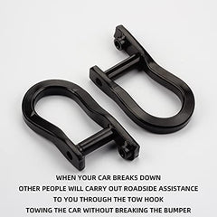 Dasbecan 2Pcs Front Tow Hooks Compatible with Chevrolet Silverado 1500 2007-2021 Replaces 84195908 84072463 84192871 84072462