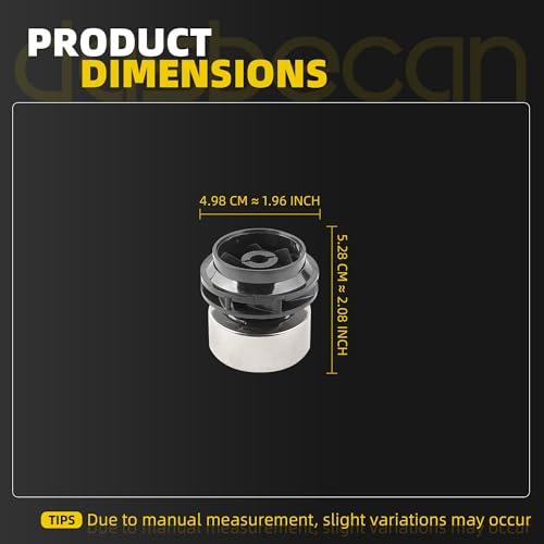 Water Pump Rotor Stainless steel Silver Compatible With 2012-2016 Toyota Prius V 1.8L L4 Prius C 1.5L L4 and For Lexus CT200h 1.8L L4 OE# 161A0-29015 161A0-39015 WPT190 WPT-190 - Dasbecan