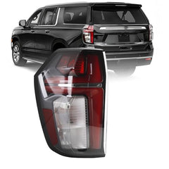 Driver Tail Light Assembly Compatible with 2021-2024 Chevy Tahoe Suburban LS LT RST Z71 Rear Lamp Outer with LED Bulbs Rear Left Taillight Replaces# 84849416 GM2800322