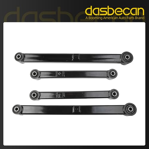 Rear Upper Lower Control Arm Suspension Kit Compatible With 2013-2023 Ram 1500 2019-2023 1500 Classic OE# 4877160AA 4877160AB 4877161AA 4877161AB 2 Pair(4pcs) - Dasbecan
