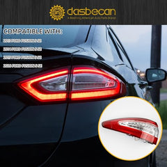 Dasbecan Tail Light Assembly Compatible With 2013 2014 2015 2016 Ford Fusion Rear Tail Light 4 pins