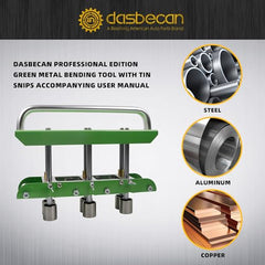 Dasbecan Professional Edition Metal Bending tool With Tin Snips Accompanying User Manual Compatible with Making Garage Rainwater Deflectors,Gutter Splashbacks,Roof Rainwater Deflectors and More.