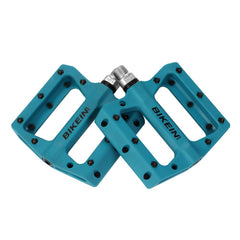 MTB Pedals Mountain Bike Pedals 9/16" Lightweight Non-Slip Nylon Fiber Bicycle Platform Flat Pedals for Road MTB BMX Blue