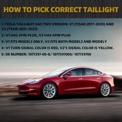 Dasbecan Tail Light Assembly Compatible With Tesla Model 3