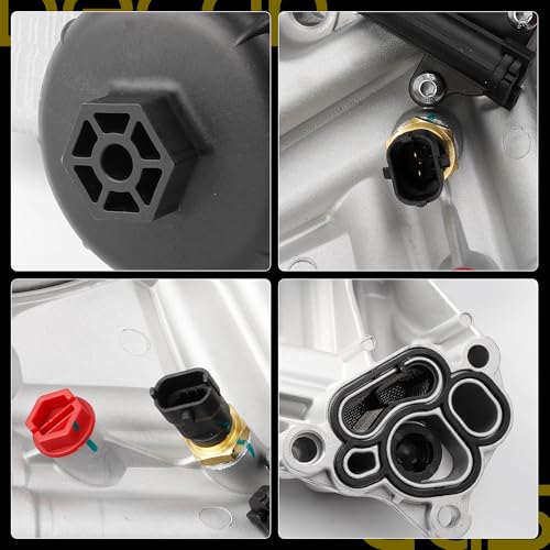 Filter Housing Assembly Compatible With Ram 1500 3.0L V6 Diesel 2014 2015 2016 2017 2018 2019 OE# 68624177AA 68229403AA 46343220 68531248AA - Dasbecan