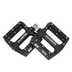 MTB Bike Pedals Nylon Fiber Non-Slip 9/16 Inch Bicycle Platform Flat Pedals for Road Mountain BMX Bike Black