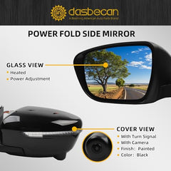 Dasbecan Side Mirror Compatible with 2014-2019 Nissan Rogue