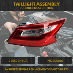 Dasbecan Tail Light Assembly LED Compatible with 2016-2018 Nissan Altima