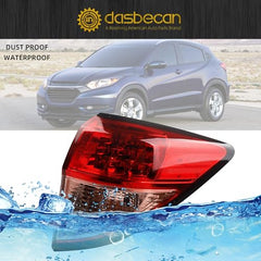 Dasbecan Rear Side Tail Light Assembly Outer Lamp Compatible With Honda HRV 2016 2017 2018