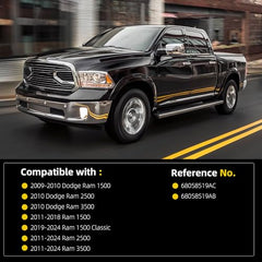 Front Lower Door Hinge Assembly Compatible with Dodge Ram 1500 2009-2018, Ram 2500 3500 2010-2024, Ram 1500 Classic 2019-2024 Truck, Left Driver Side, Replaces# 68058519AC 68058519AB