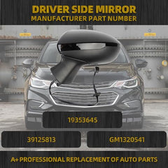 Dasbecan Side Mirror Compatible with Chevy Cruze 2016-2019