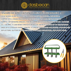 Dasbecan Professional Edition Metal Bending tool With Tin Snips Accompanying User Manual Compatible with Making Garage Rainwater Deflectors,Gutter Splashbacks,Roof Rainwater Deflectors and More.