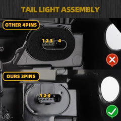 Dasbecan Tail Light Assembly Compatible With Tesla Model 3