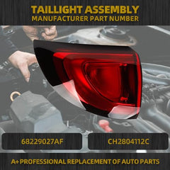 Dasbecan Tail Light Assembly LED Compatible with 2017-2020 Chrysler Pacifica