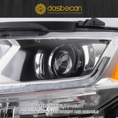 Dasbecan HID/Xenon Headlight w/o Bulbs Compatible With 2018-2021 Chevy Traverse Right Trim Headlight Assembly