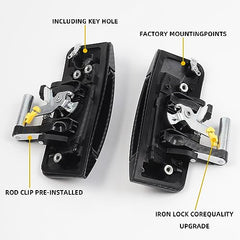 Dasbecan 1 Pair Left Driver and Right Passenger Side Exterior Door Handle Kit Replacement