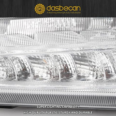 Dasbecan Ford Escape Fog Lights Assembly Car Front Driving Fog Lamps Compatible with Ford Escape 2013-2016