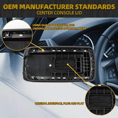 Center Console Cover Lid Compatible with 2011-2021 Jeep Grand Center Console Armrest lid Cover Top Arm Rest Black Replace# X85006302BL X85006303BL