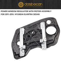 Dasbecan Driver Side&Passenger Side Window Regulator with Motor 82471-3Y010 82481-3Y010